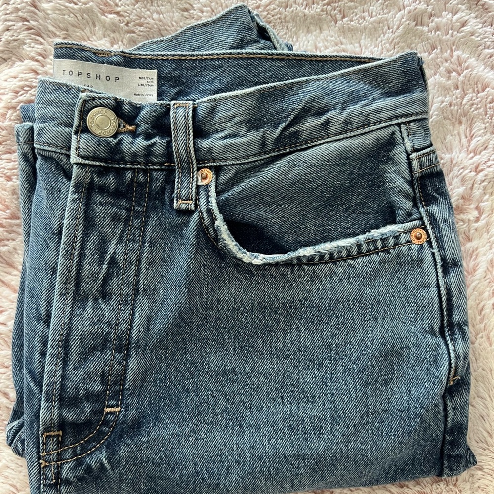 Topshop Blue Flare & Wide Leg Jeans